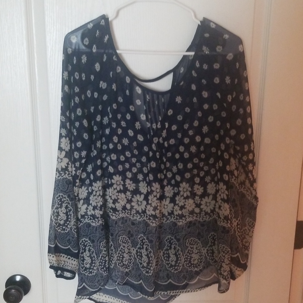 Sheer boutique shirt